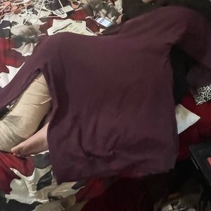 Victoria’s Secret Burgundy Wine Color Scoop Neck Sweatshirt